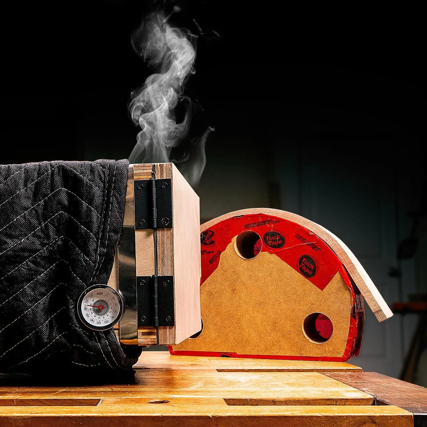 (link in bio) So, I built something in the shop that literally exists to warp reality. Well&hellip; wood, but close enough.

It gets hot, it gets steamy, and it might&rsquo;ve cracked under pressure. But hey, it&rsquo;s all in the name of science. Or