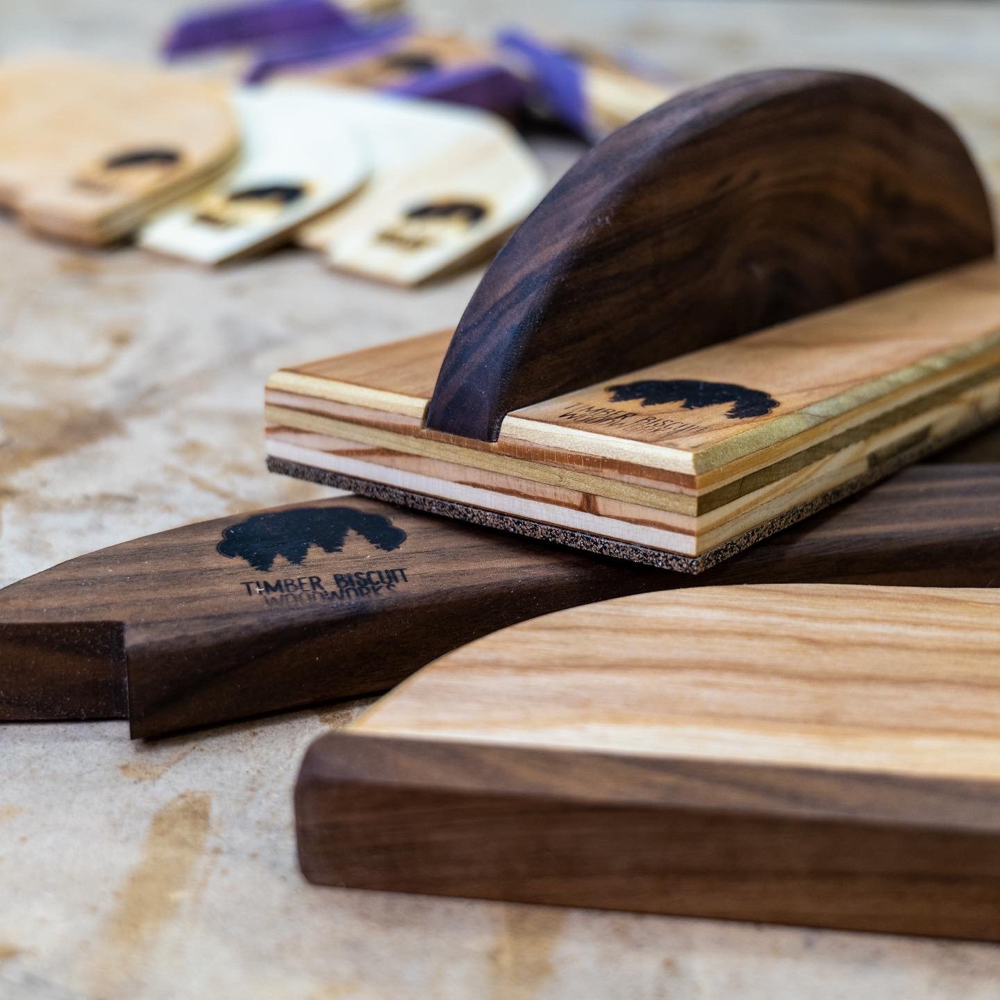 Push sticks and push blocks set from Timber Biscuit Woodworks