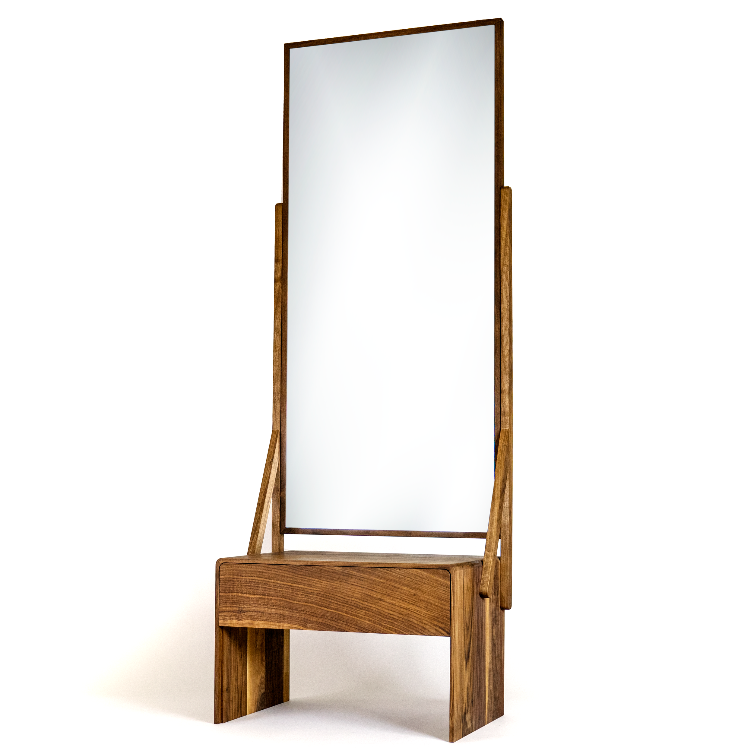 Building a Modern Full Length Mirror and Stand — Timber Biscuit Woodworks