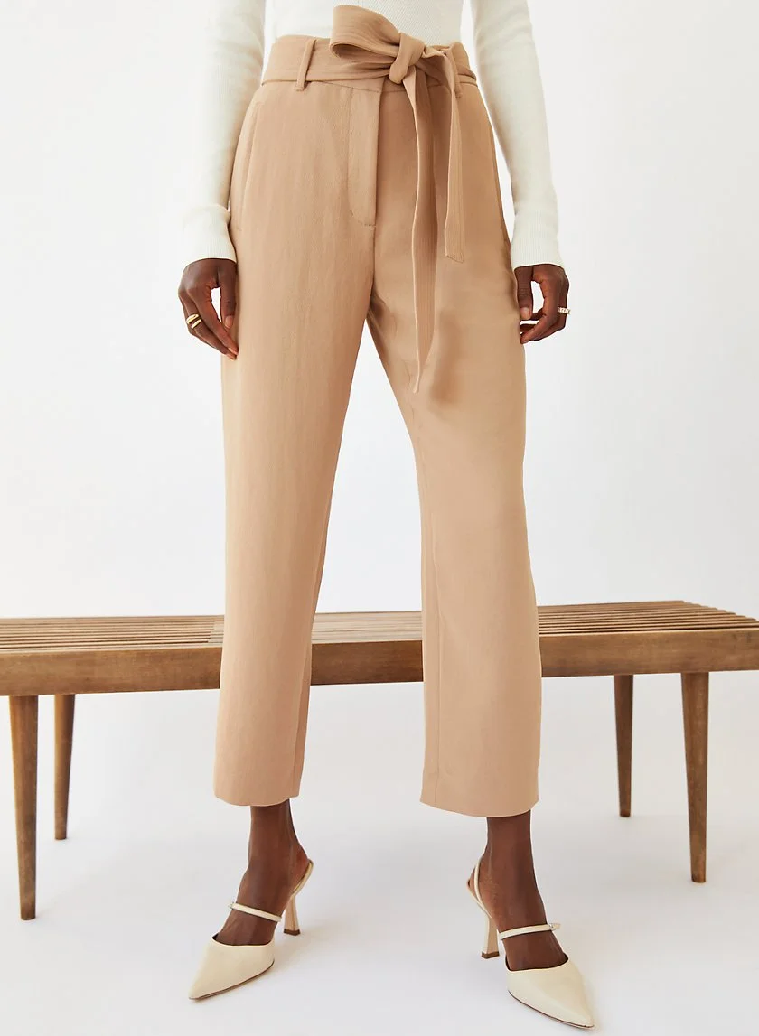 Wilfred Tie-Front Pant / 10 —Shapes and Feelings Winnipeg Consignment