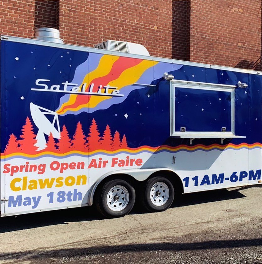 Hello friends!!! 
THIS SATURDAY, May 18th, Satellite Foodtruck will be re-entering your atmosphere! We&rsquo;ll be landing @ the Spring Open Air Faire in downtown Clawson from 11AM-6PM. Catch us there for a cosmic celebration of flavors, cocktails, a