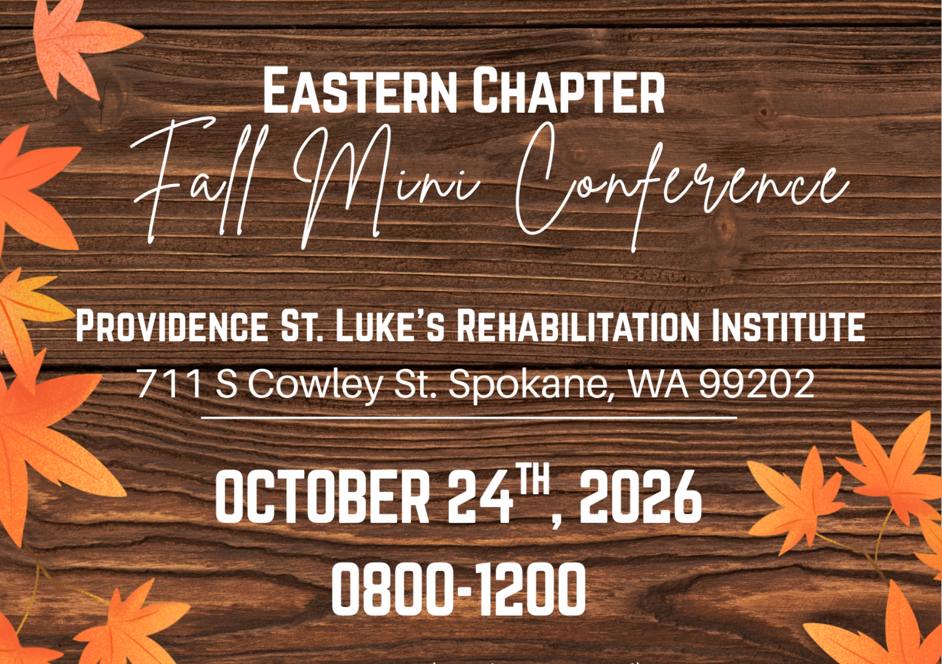 Eastern Chapter Fall Mini Conference