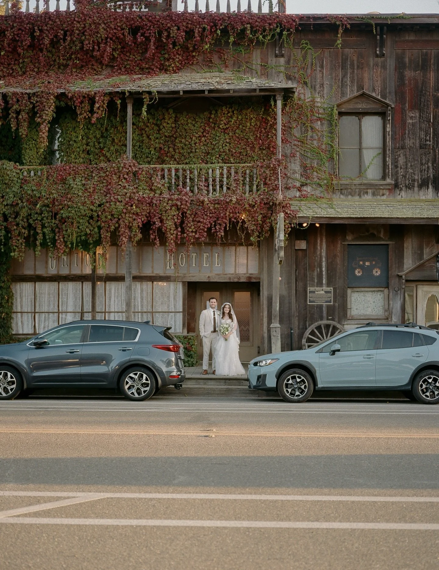 Kate and Anthony on their wedding day 🤎 Mostly on film. 
All of their favorite people came to Los Alamos to celebrate their love and we feel so grateful to have been there to document it and celebrate alongside them! 
.
venue: @1880union 
planner: @