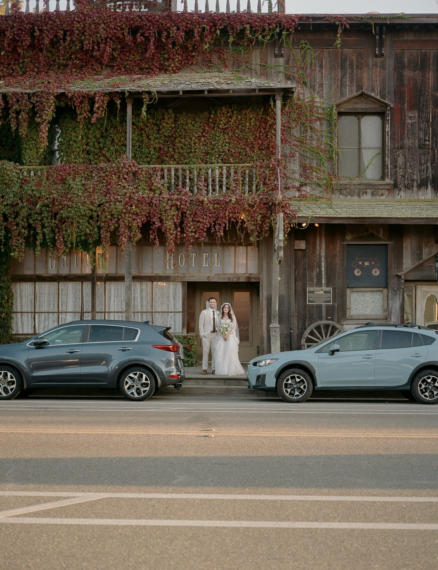 Kate and Anthony on their wedding day 🤎 Mostly on film. 
All of their favorite people came to Los Alamos to celebrate their love and we feel so grateful to have been there to document it and celebrate alongside them! 
.
venue: @1880union 
planner: @