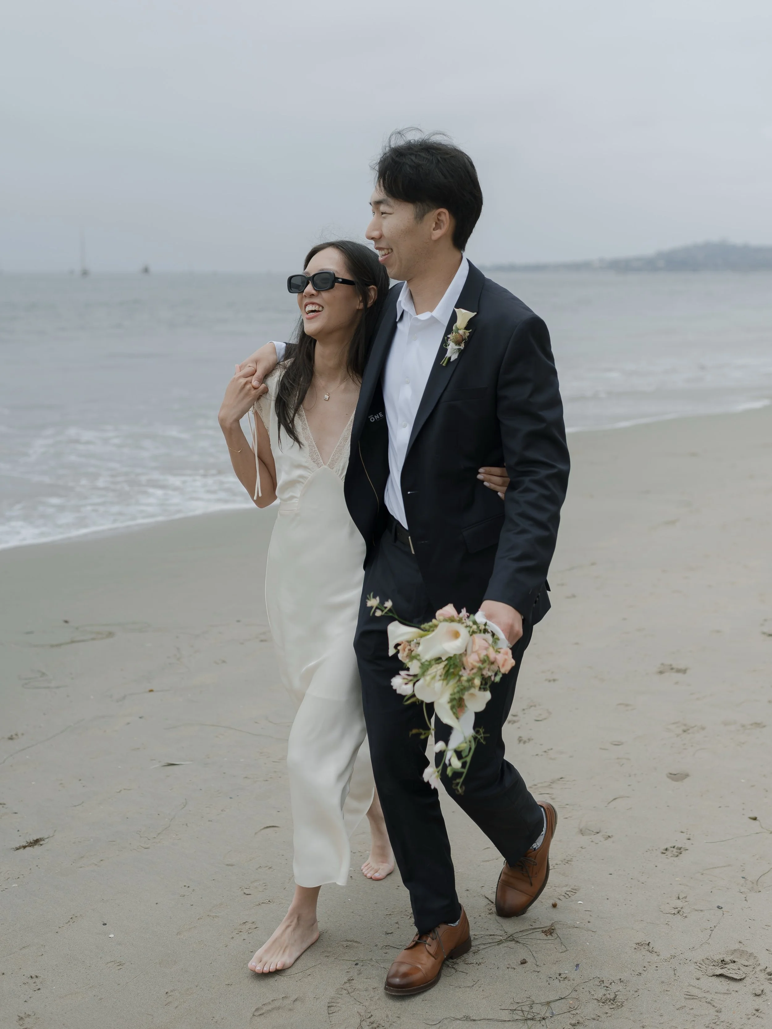 Coastal cool vibes for Jaii &amp; Won-Ji&rsquo;s elopement in Santa Barbara on digital + film ☁️🥂
.
.
.
.
.
.
.
.
#santabarbaracourthouse #santabarbaraweddingphotographer #santabarbarawedding #elopementinspiration #elopementideas Courthouse Elopemen