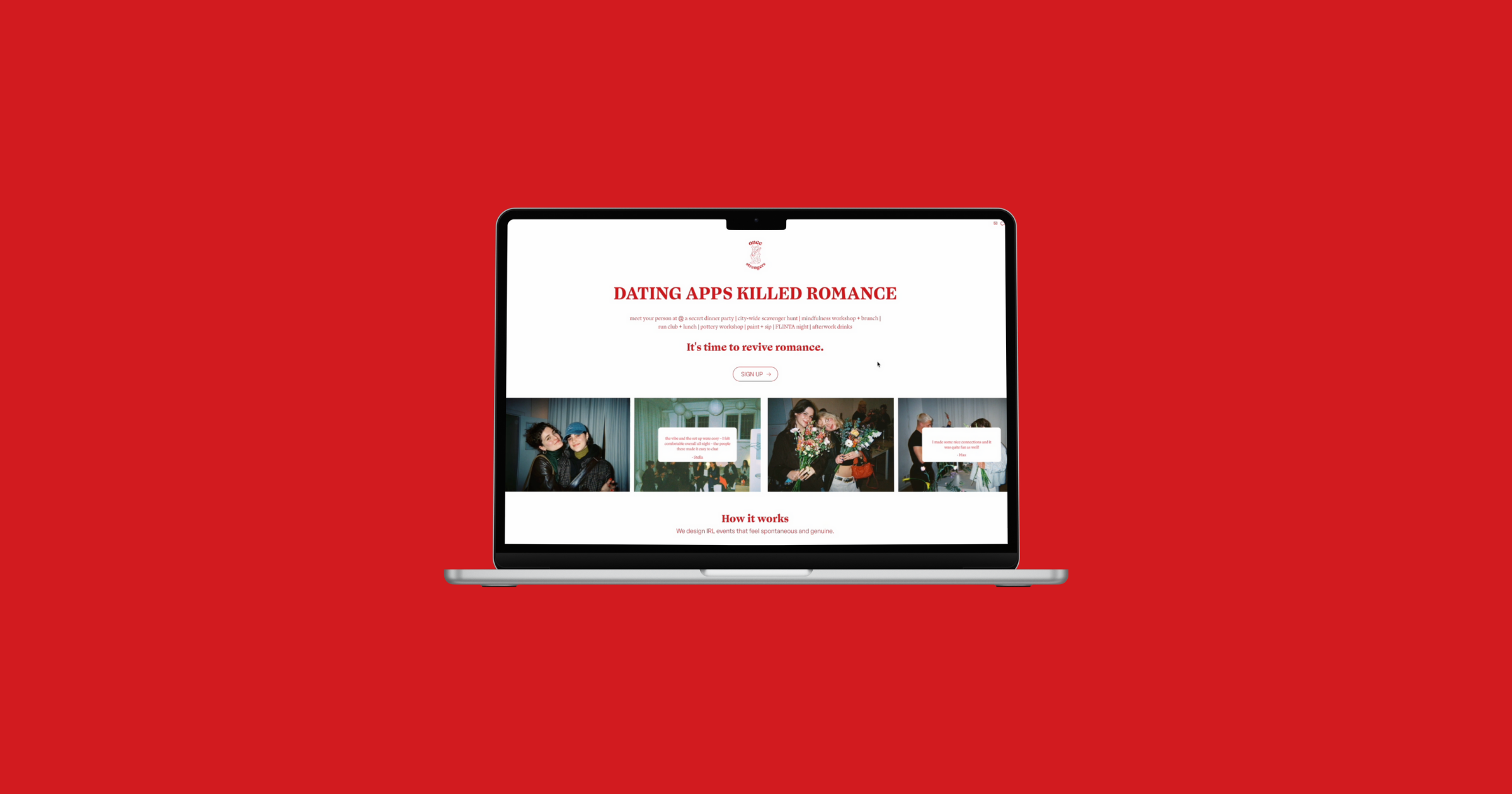 Product & Service Design: Reimagining Dating for In-Person Connection