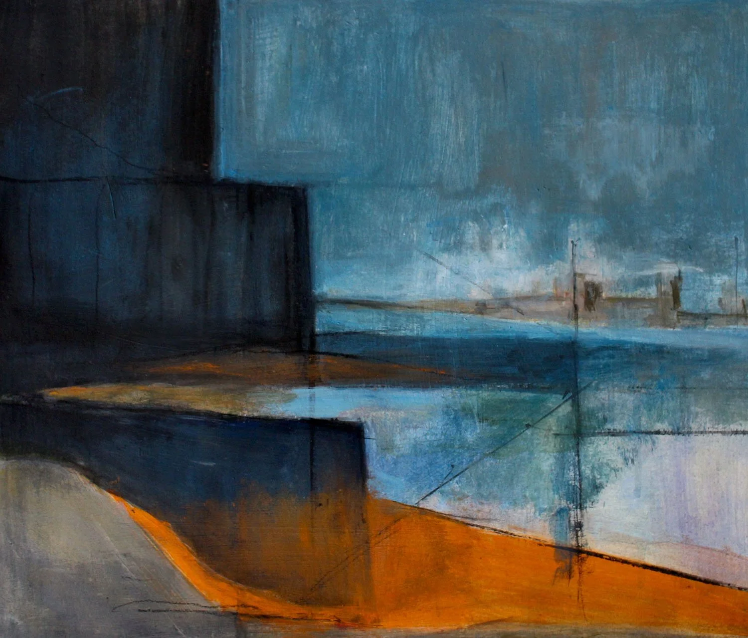 Thames at Rotherhithe 3 £400 SOLD