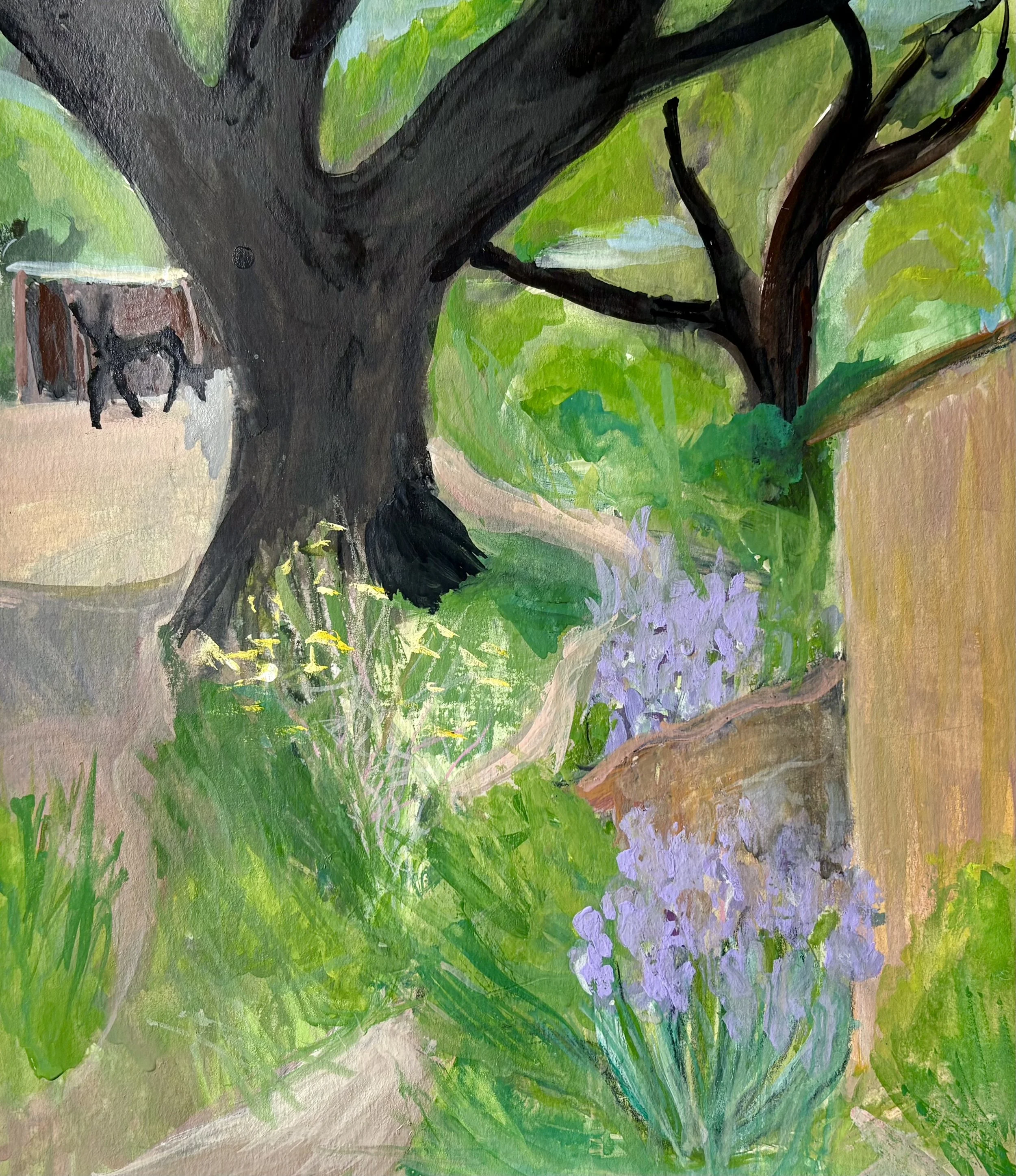 The donkey path, watercolour painting for a friend's birthdau NFS        
