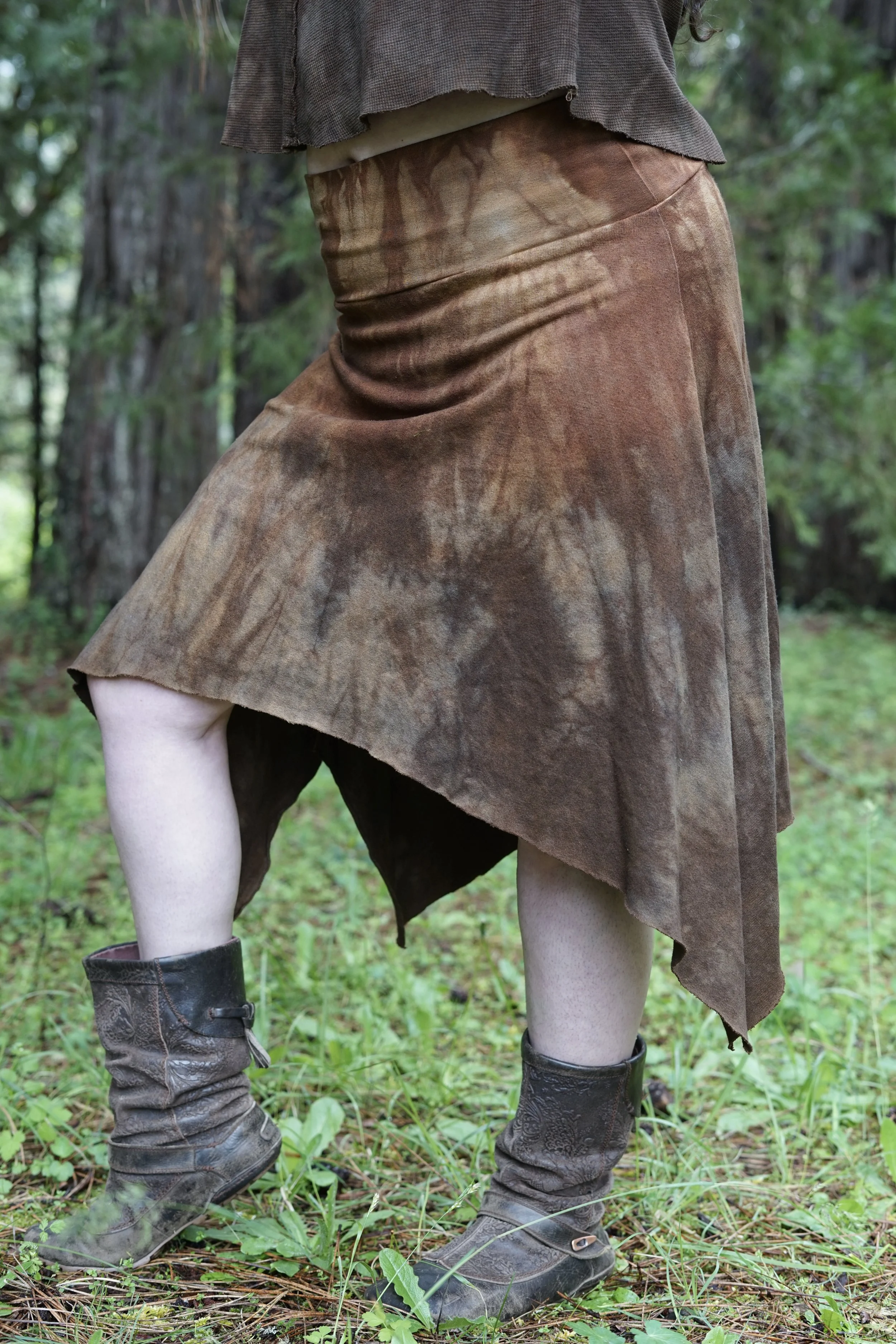 RTS- Calendula Skirt in 'Coffee into Walnut'