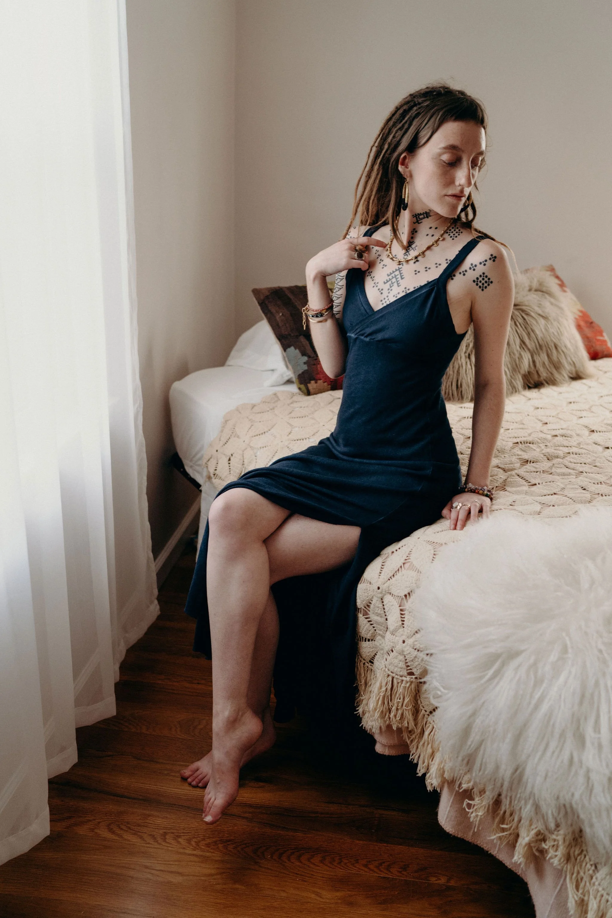 MTO- WILLOW Gown in hemp jersey