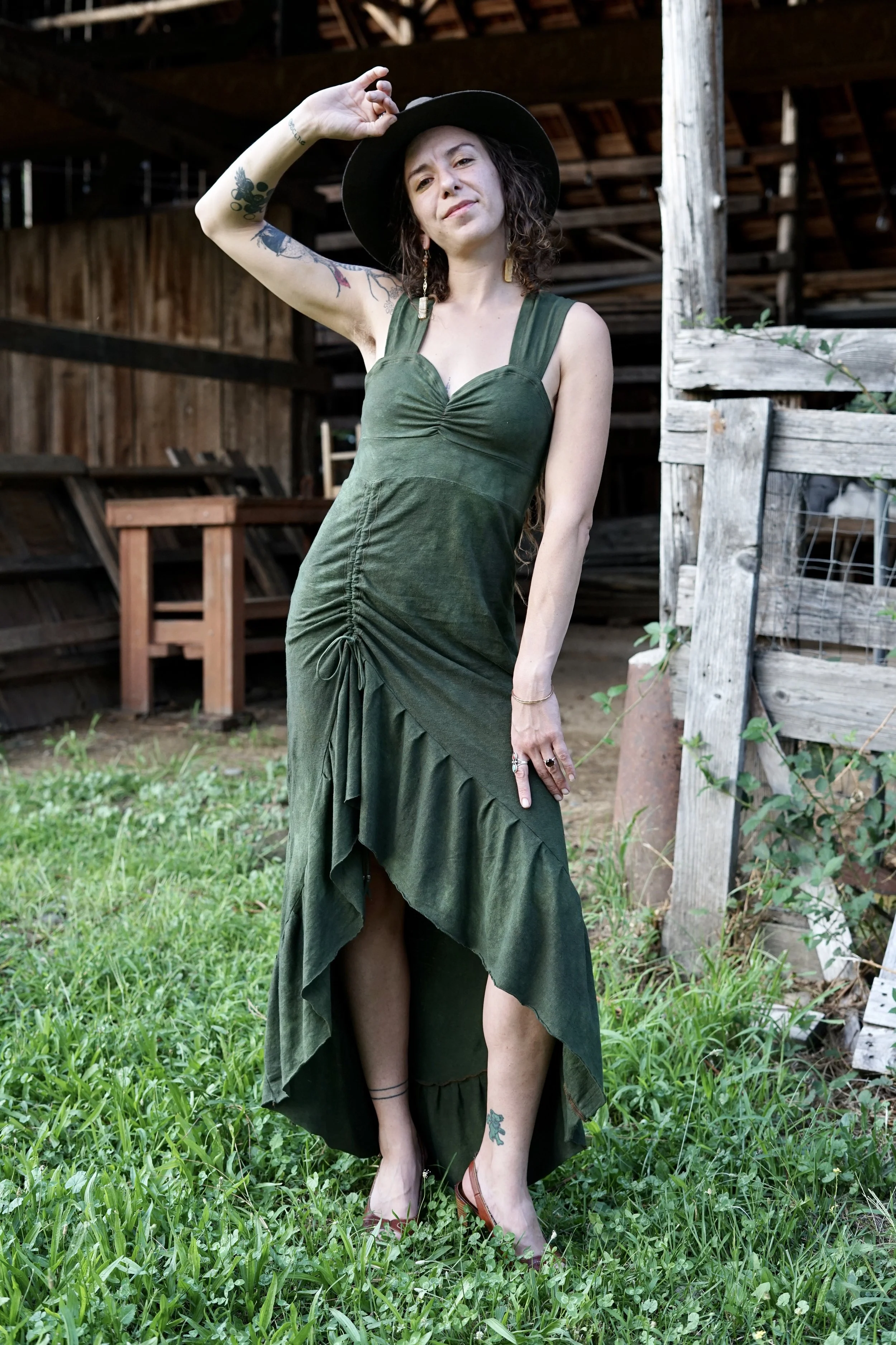 MTO-Valerian Dress made in HEMP BLENDS