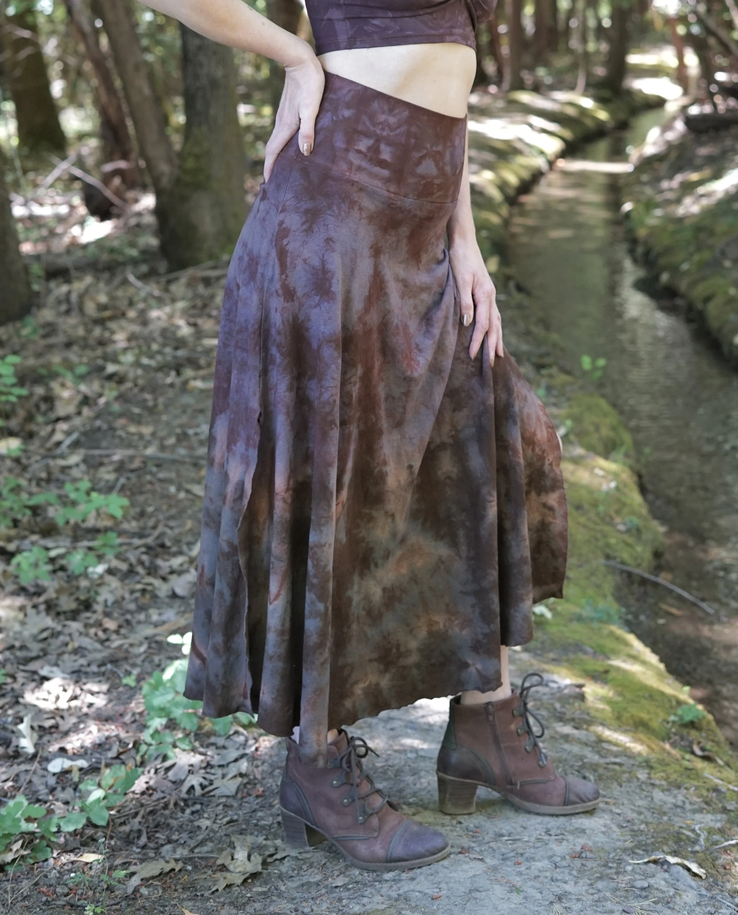 RTS- High Waist Dune Maxi in Woodland Sunset