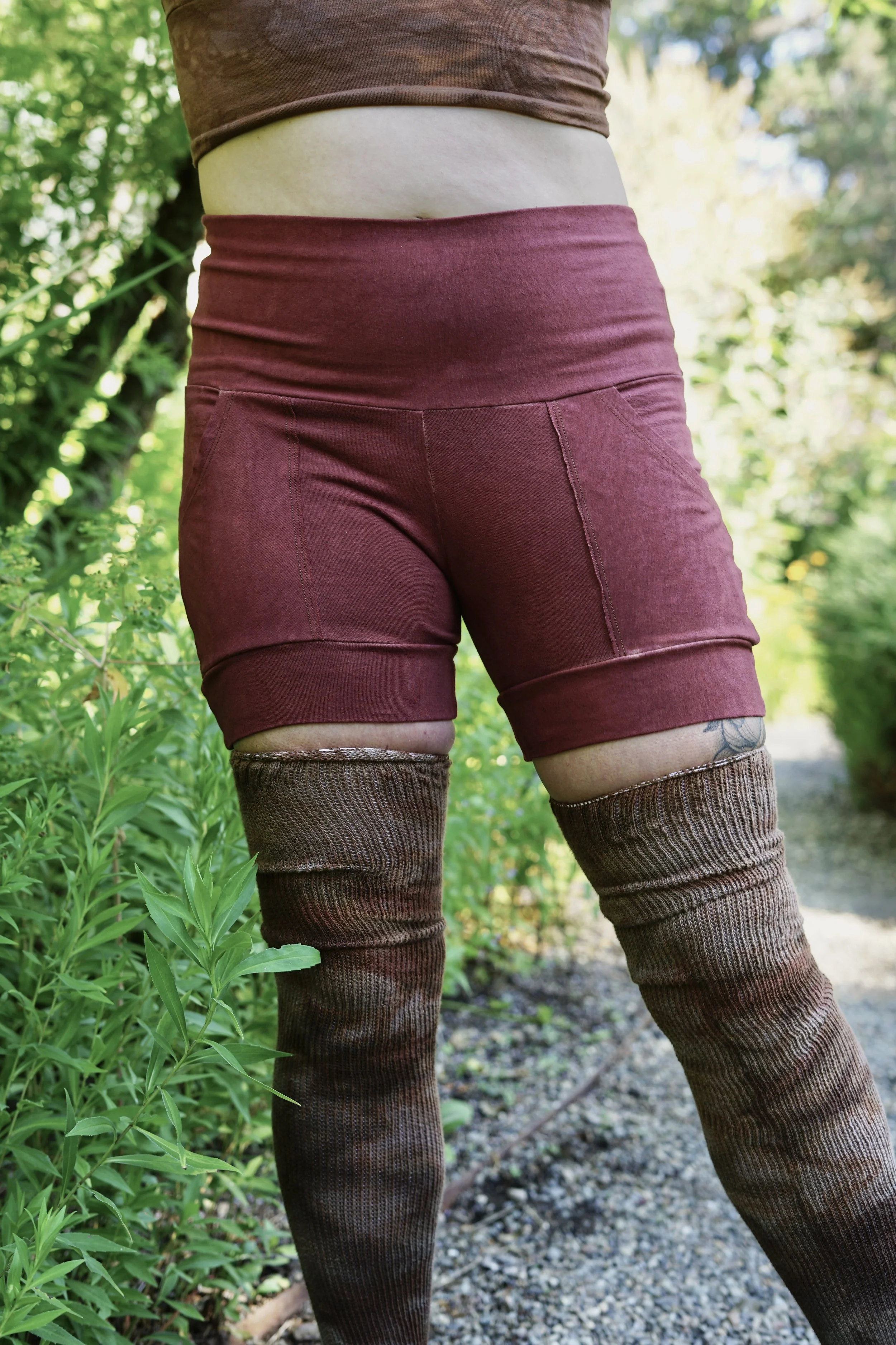 RTS- 6" Pocket Bandit Shorties in 'Raisin'