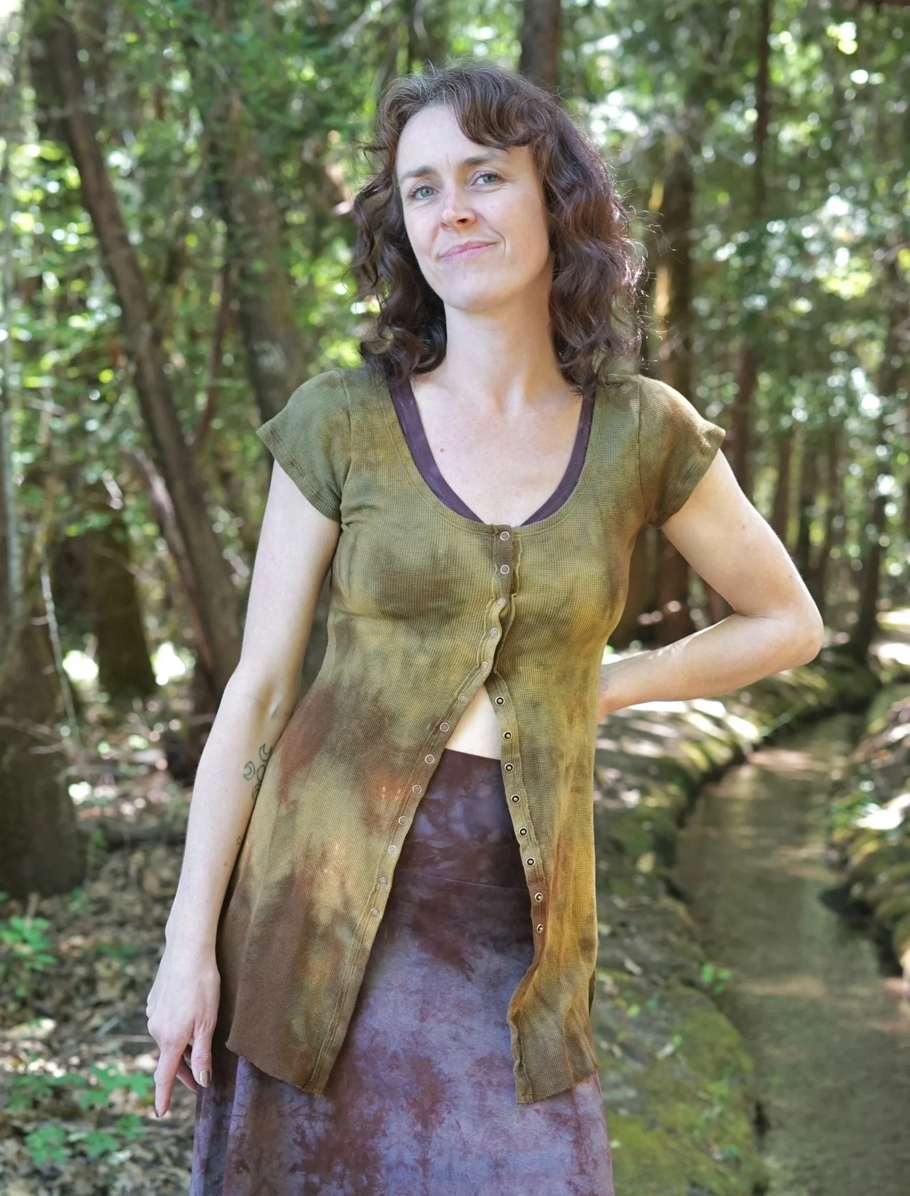 RTS - Juniper Tunic Tee in Hippie Camo