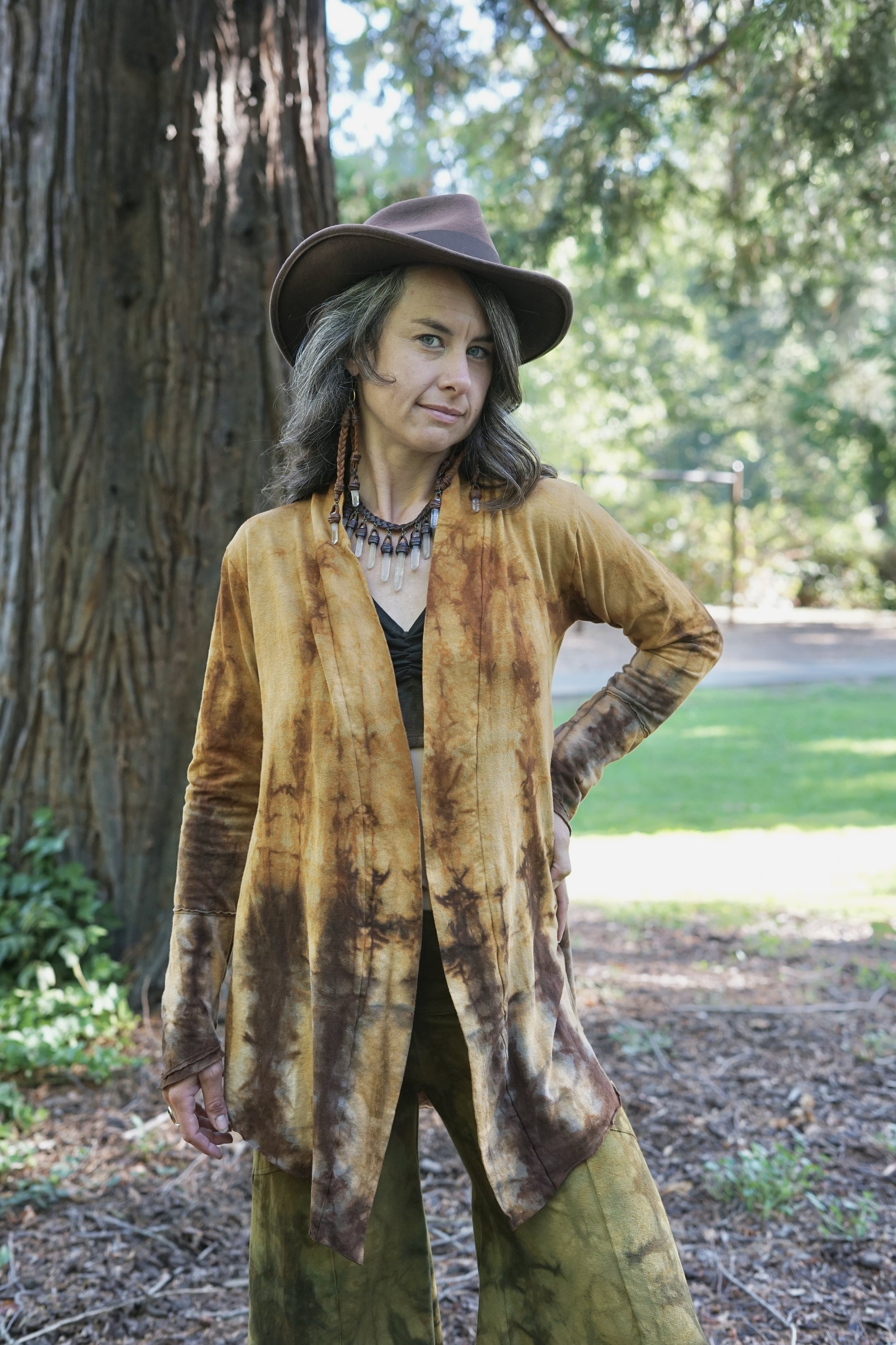 RTS - Basic Jersey Orchid Cardigan in 'Browned Butter'