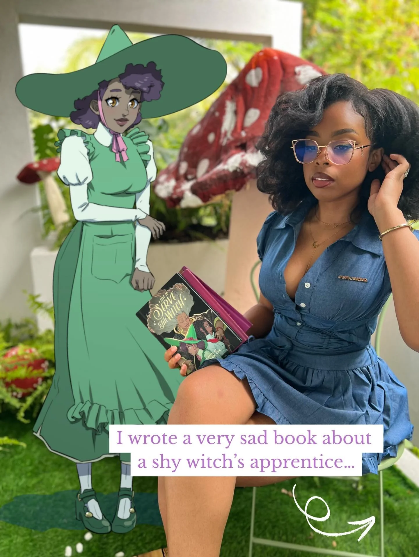 Swipe to learn more about &lsquo;I Live to Serve the Witch&rsquo;! ✨ it&rsquo;s on Kindle and Audible &mdash; or you can purchase an ebook through me. Comment &ldquo;link&rdquo; and I&rsquo;ll send you the direct link 💕