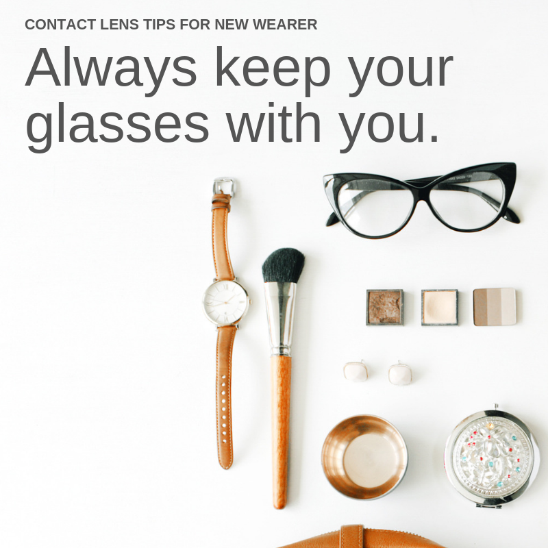 Keep your glasses with you