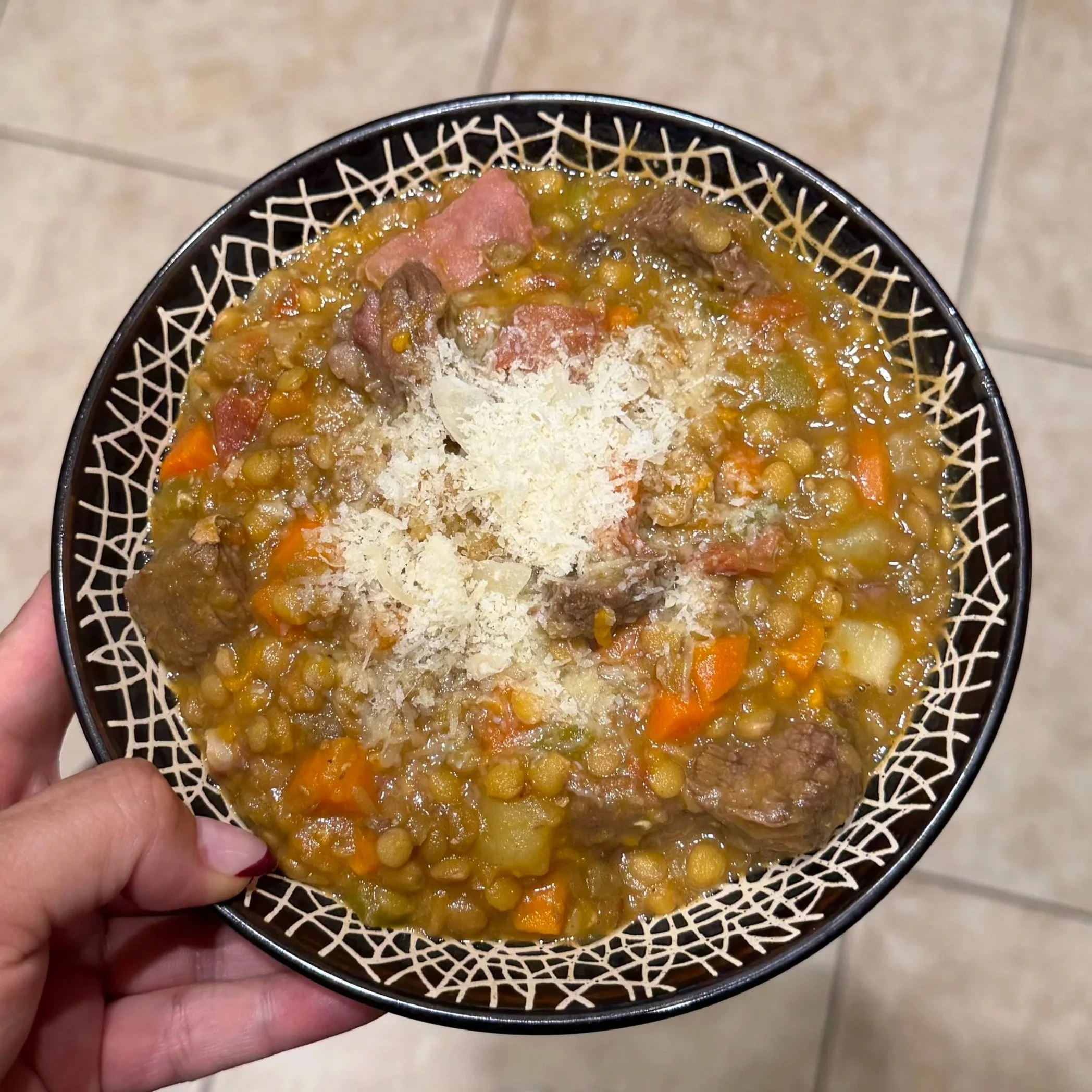Guiso Argentino de Lentejas