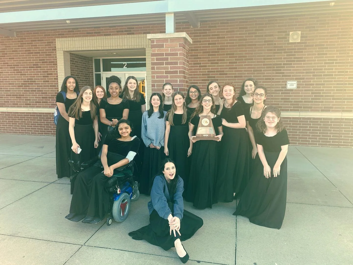 Missing some gals from our picture, but A SWEEPSTAKES FOR OUR VARSITY TREBLE CHOIR! Outstanding job, ladies!
