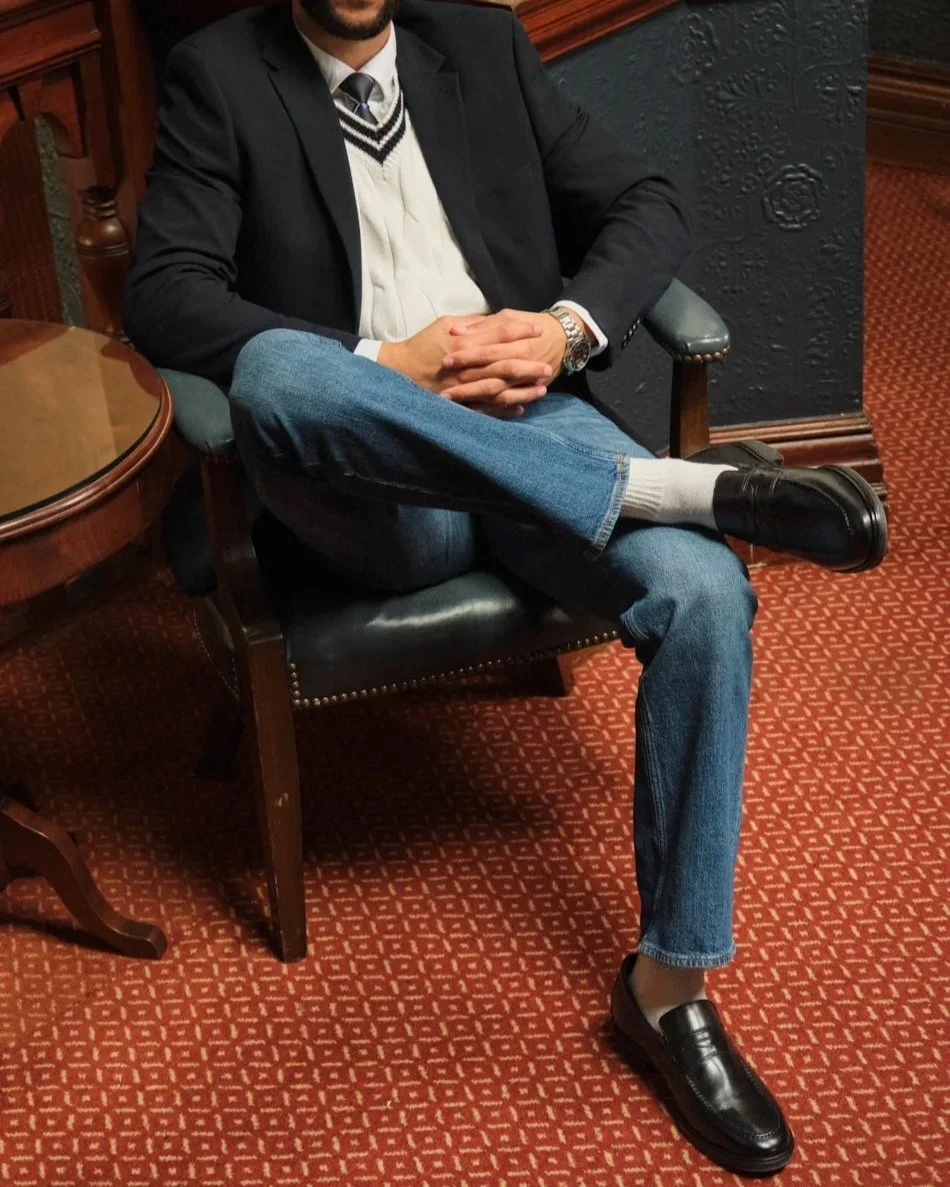 Azeez Jacobs rockport footwear for men cap toe brogues loafers  old money