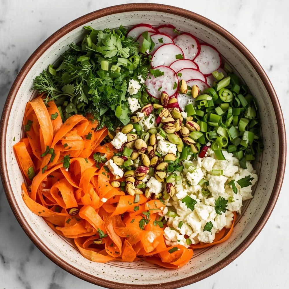 Shaved Spring Salad with Lemon-Honey Dressing