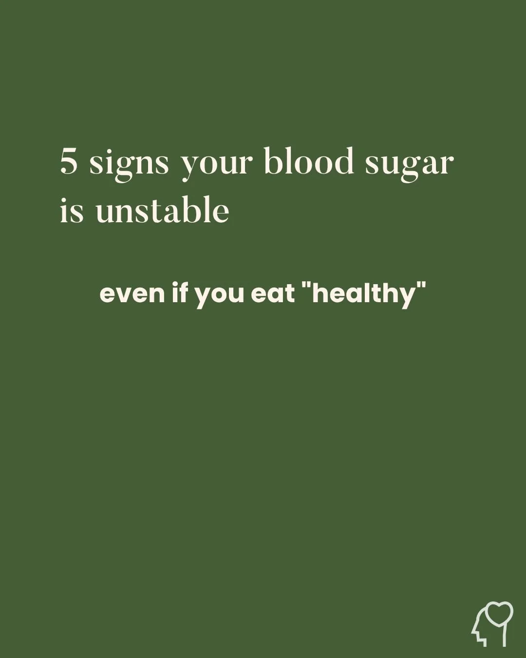 Your labs say normal. Your energy says otherwise.

These 5 signs are how blood sugar dysregulation actually shows up&hellip;and most people don&rsquo;t connect them.

Save this and see how many sound familiar.

If 2+ resonate, this is one of the firs