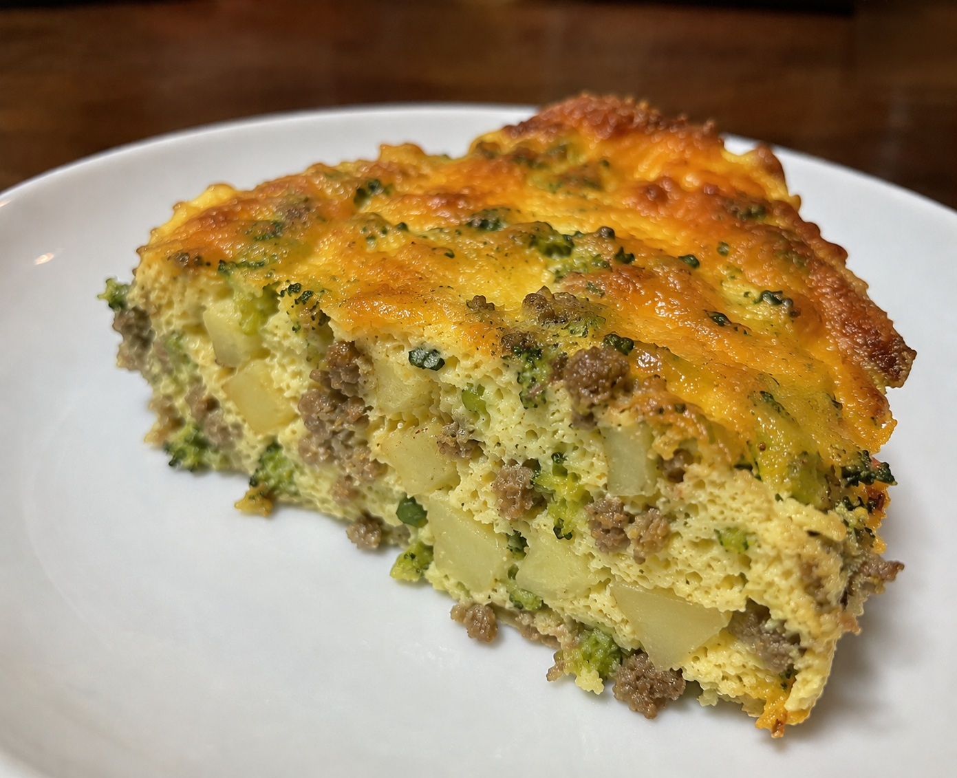 Chicken Sausage, Broccolini &amp; Egg Bake