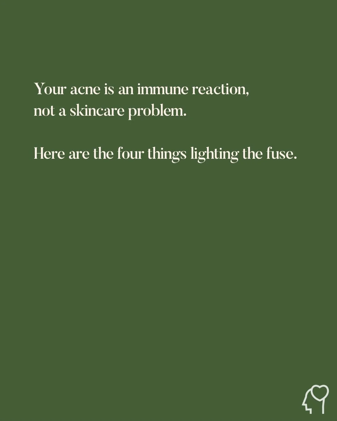 It&rsquo;s June, and half my feed is summer skincare. So let me say the thing almost no one will: acne is one of the most misunderstood things I see, because almost everyone treats it as a surface problem. It isn&rsquo;t. Acne is an immune reaction.
