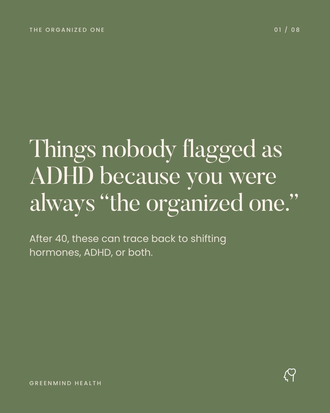 We hear this all the time from women who were always the organized one, so nobody looked closer.

Estrogen helps your brain use dopamine for focus, and as it shifts in your 40s the systems that carried you can slip. It can be hormones, ADHD, or often