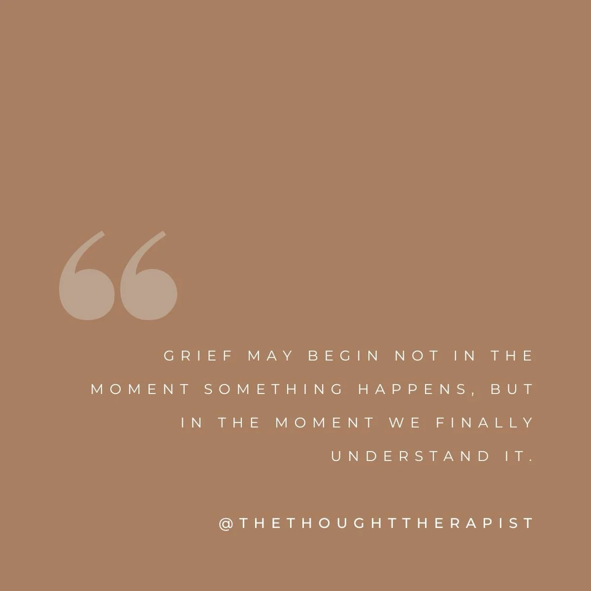 Grief may begin not in the moment something happens, but in the moment we finally understand it.

#grief #deepgrief #grieving #longing #instinctive