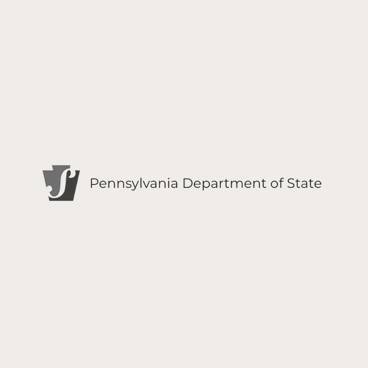 Logo of the Pennsylvania Department of State with a stylized 'P' and 'S' on it.