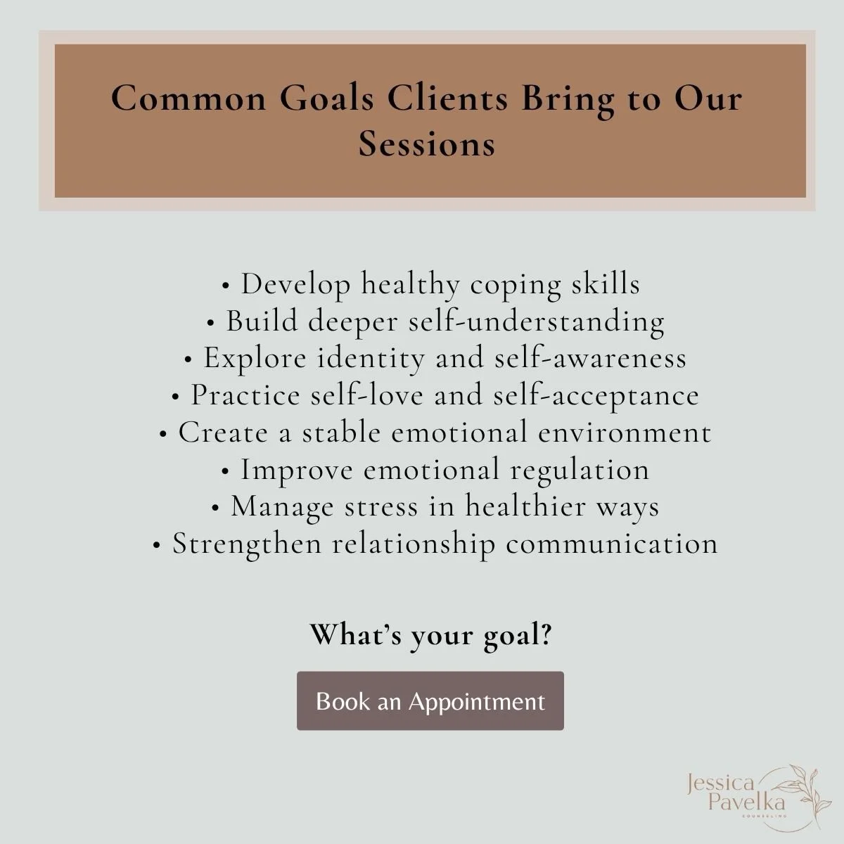 What's your goal? 🛋️

Visit the website to schedule a free consultation or call 267-551-1270.
