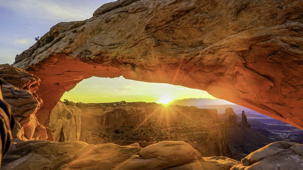 Framing the Dawn Mesa Arch Sunrise