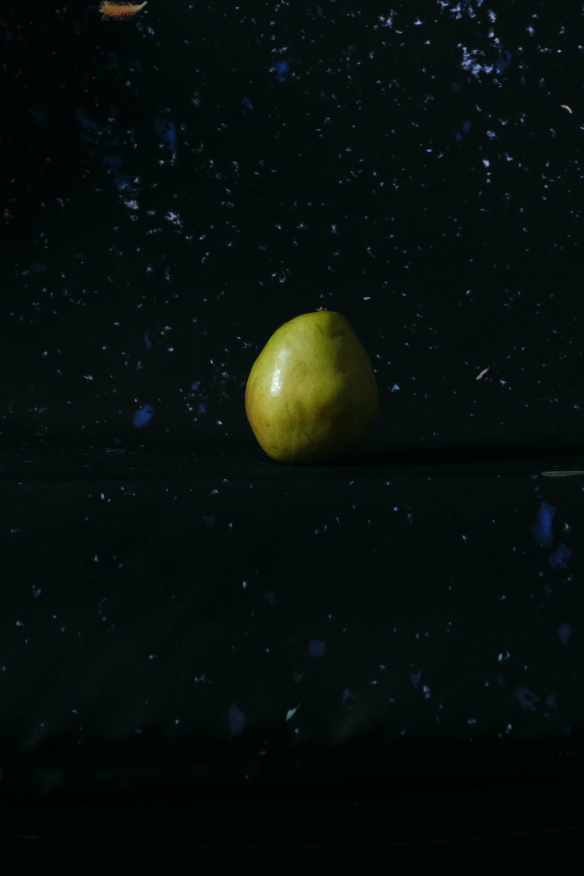 Pear Floating on the Fabric of Space