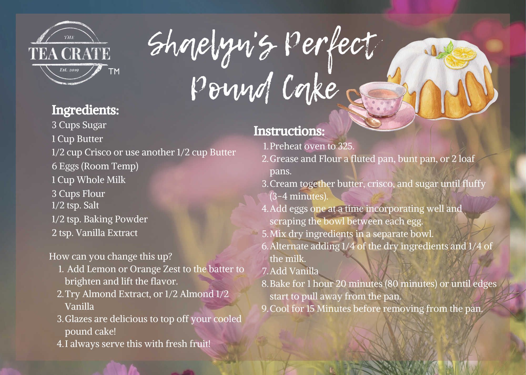 Shaelyn’s Perfect Pound Cake