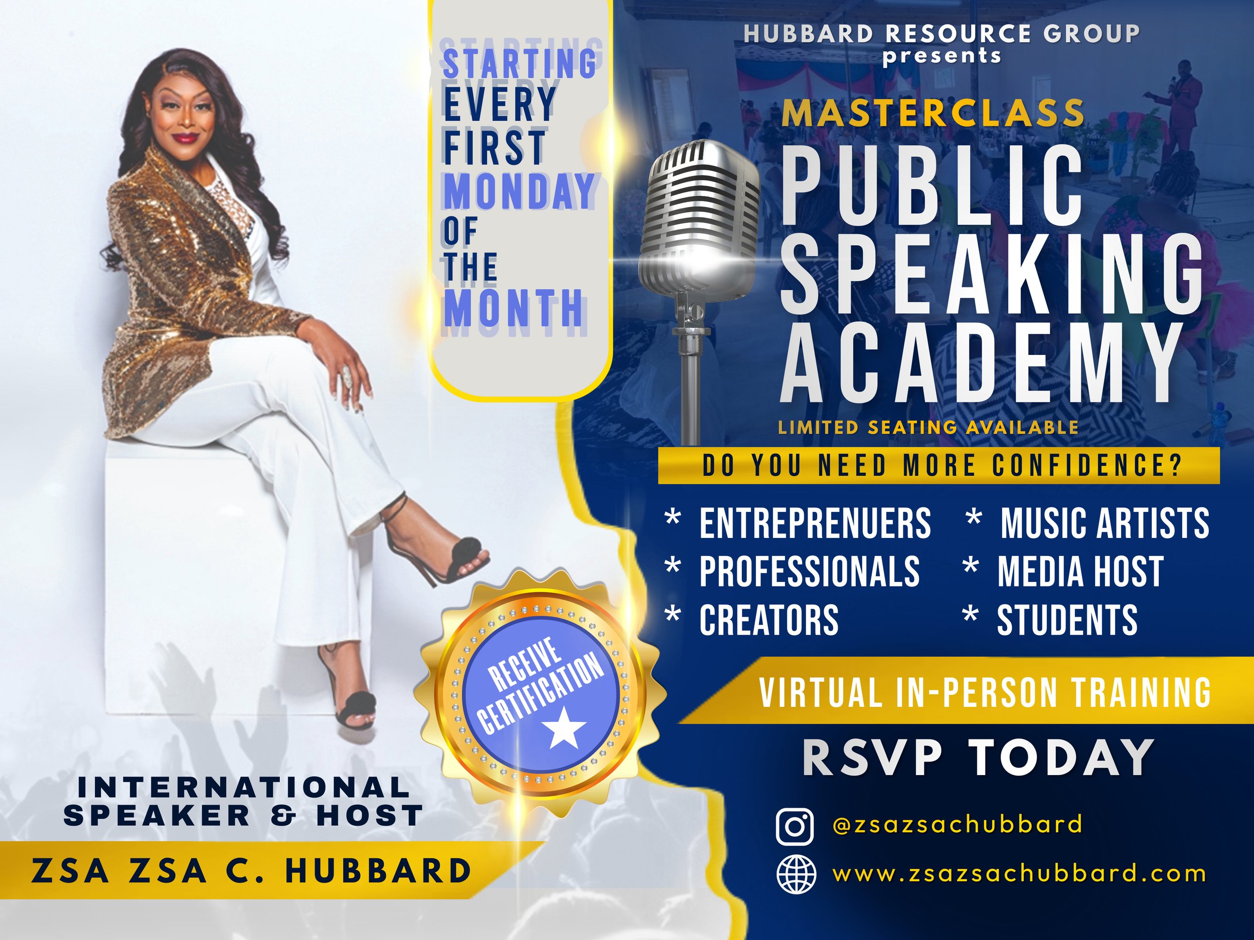 ENROLL NOW!!! Public Speaking & Media Training Course