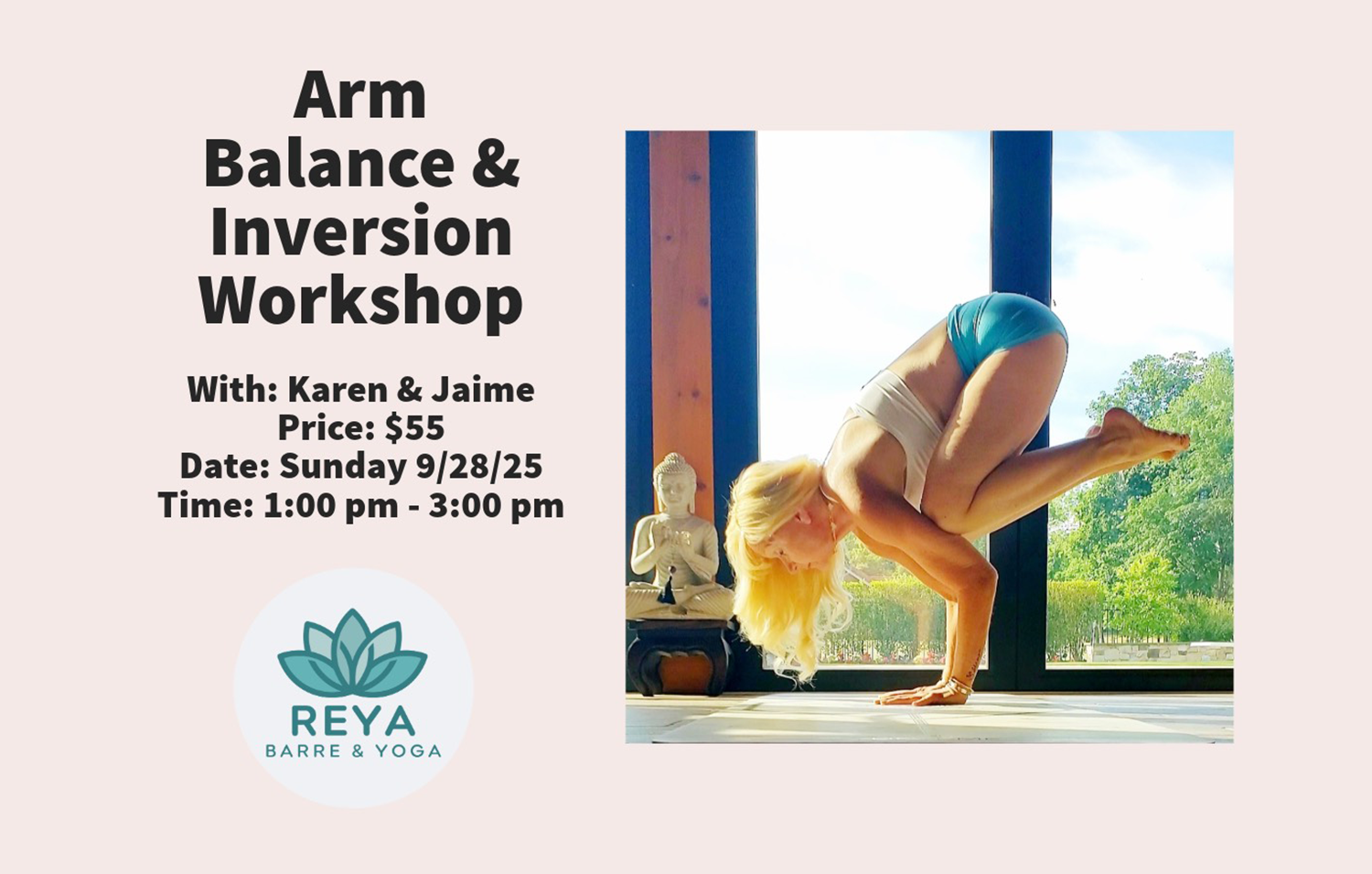 Arm Balance & Inversion Workshop with Karen & Jaime