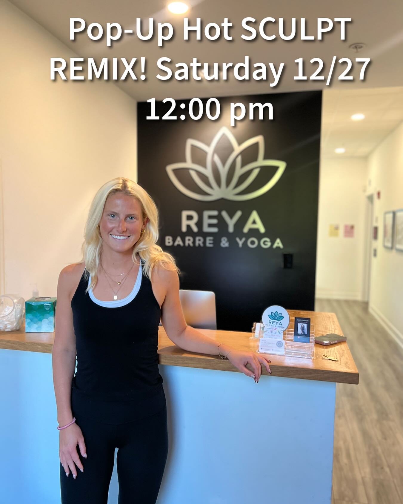 A pop up with our girl @ainsleymorasco is the perfect holiday treat 🎄

Book your spots 12/27 at 12:00 pm 
www.reyabarreyoga.com 

#reya #reyabarreyoga #bewellphilly #phillypilates #pilates #pilateslovers💕 #lafayettehill #conshy #conshohocken #plymo