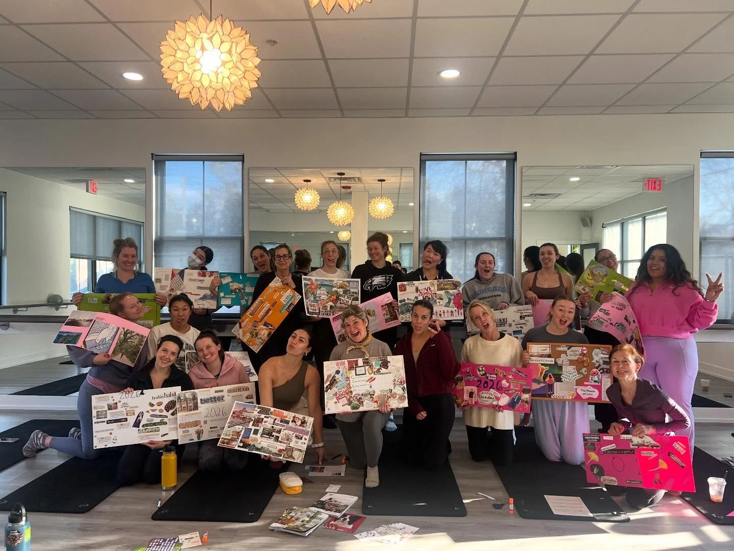 An AWESOME time was had today at @_samweb Asana &amp; Aspirations - Flowing into New Year vision board workshop! 

We know your year will be just as great as today was! Thank you @_samweb for putting this together and doing such a great job. Same tim