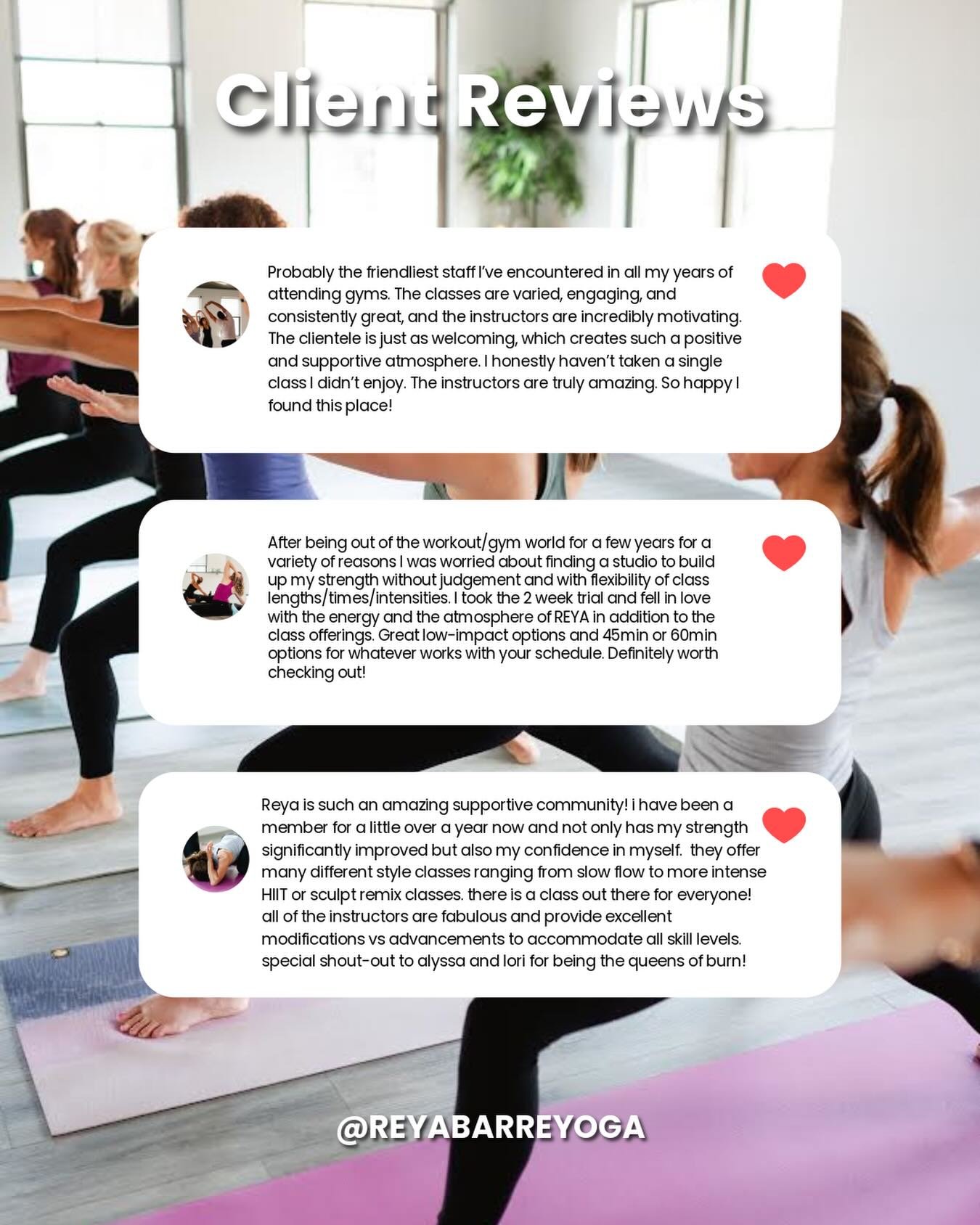 Looking for a studio that feels welcoming, motivating, and actually fun to show up to?
Our clients rave about:

✔️ Friendly, supportive instructors
✔️ Classes for every level
✔️ Real results in strength &amp; confidence
✔️ A positive, judgment-free c