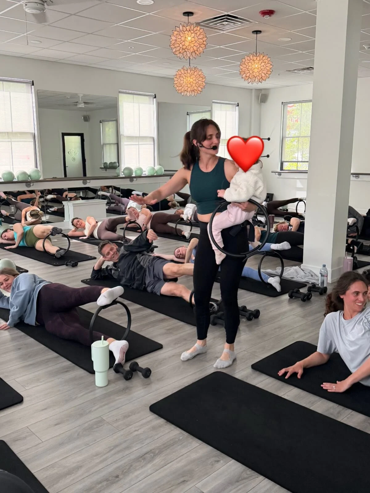 An adorable assistant instructor made her Reya debut yesterday with her Mommy!! @movement_withkaitalinnn