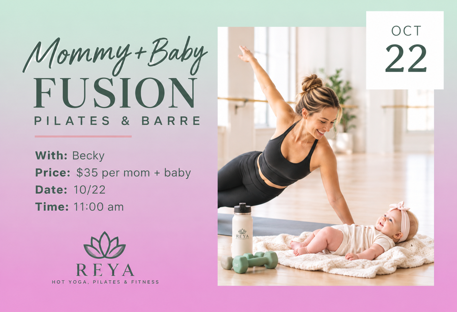 Mommy + Baby Fusion Pilates & Barre