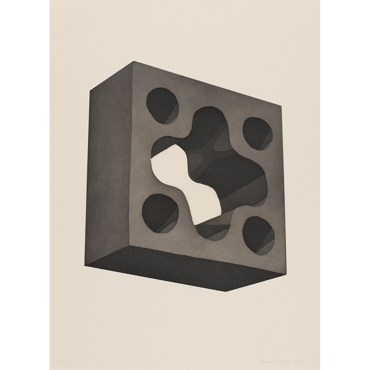 Courtney Sennish
“Flower Dice”,
aquatint etching, 2025, 15˝ x 12˝
