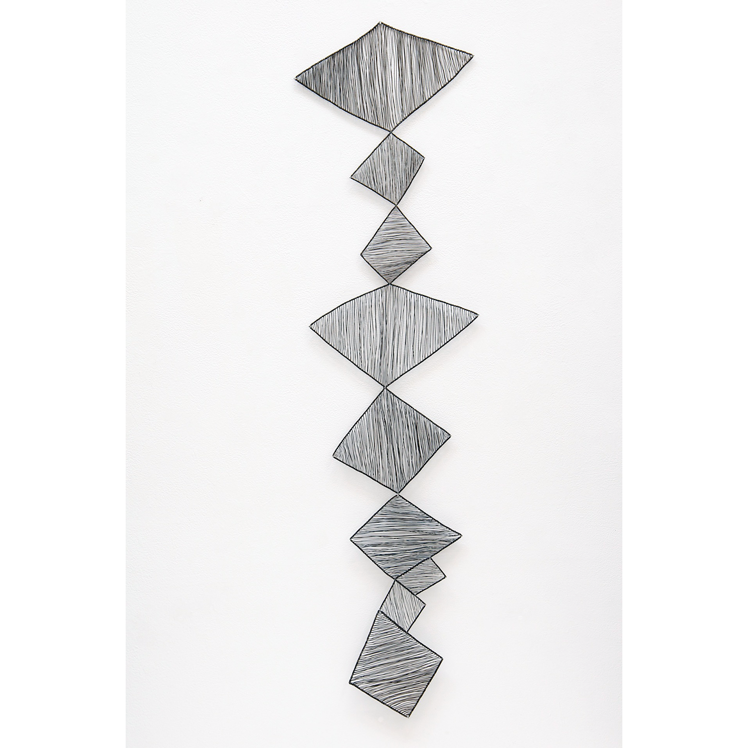 Mari Andrews
“Stack of Diamonds”, 
steel, wire, 2021, 45˝ x 11.75˝