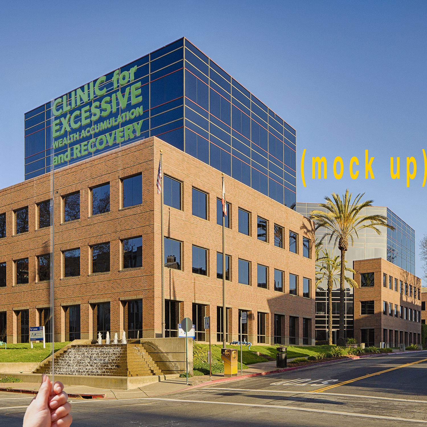 Packard Jennings
“135,418 Square Feet Available (Wealth Pathology) *mock-up”,
photography, 2026, 37˝ x 37˝