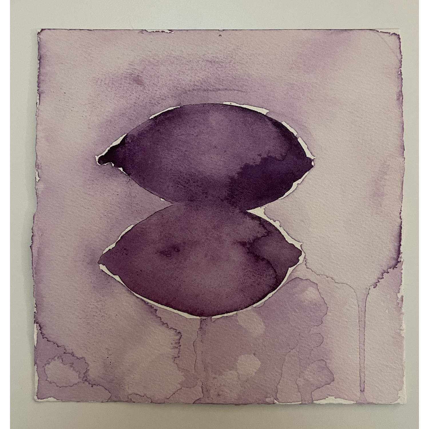 Michele Theberge
“Kita (We)”,
watercolor, acrylic, 
and fabric on paper, 2026, 12˝ x 10˝
