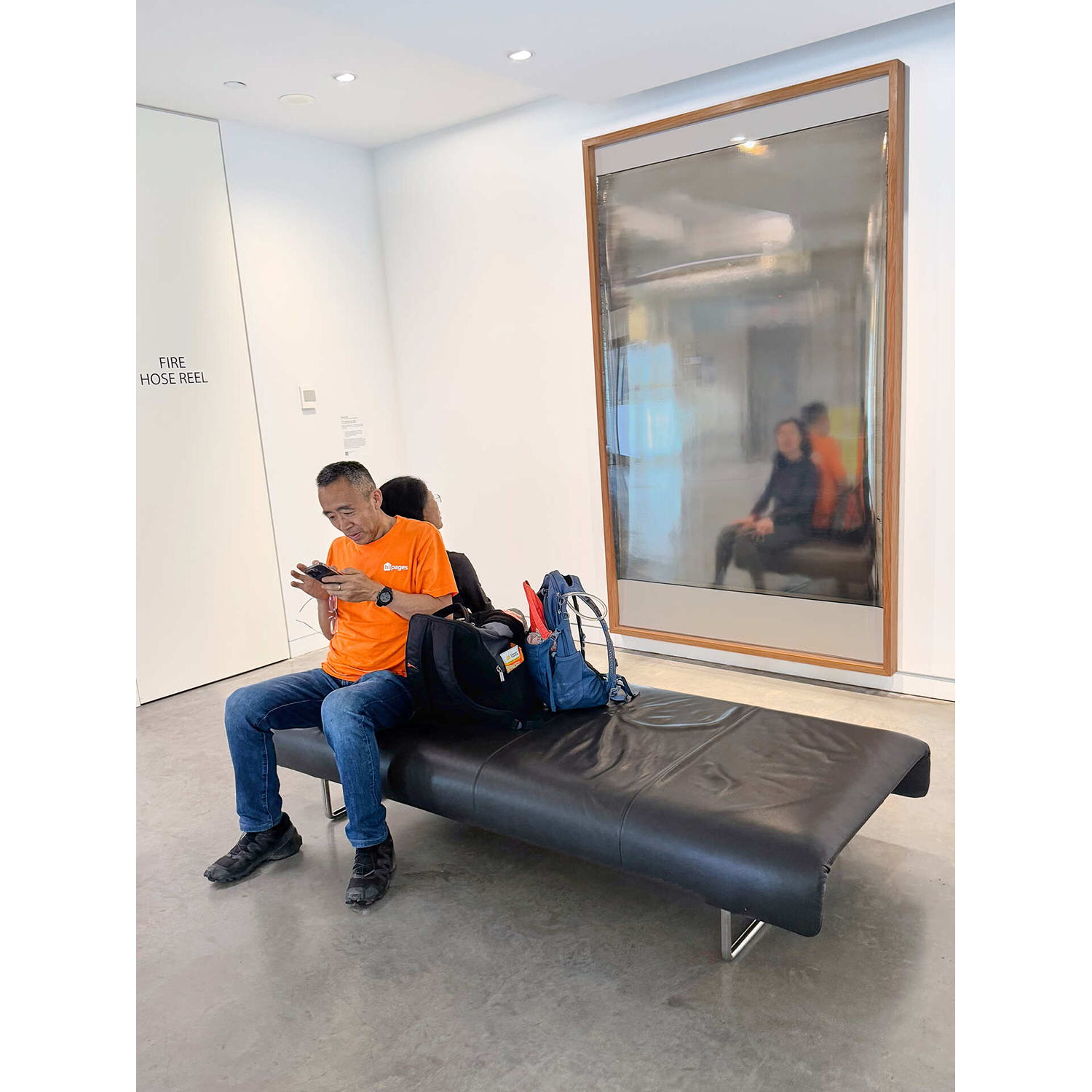 Darian Avelino
“Art Mirrors Life (348 with "Mirror Painting" 
by Coen Young)”, 
photo, 2026, 24˝ x 18˝