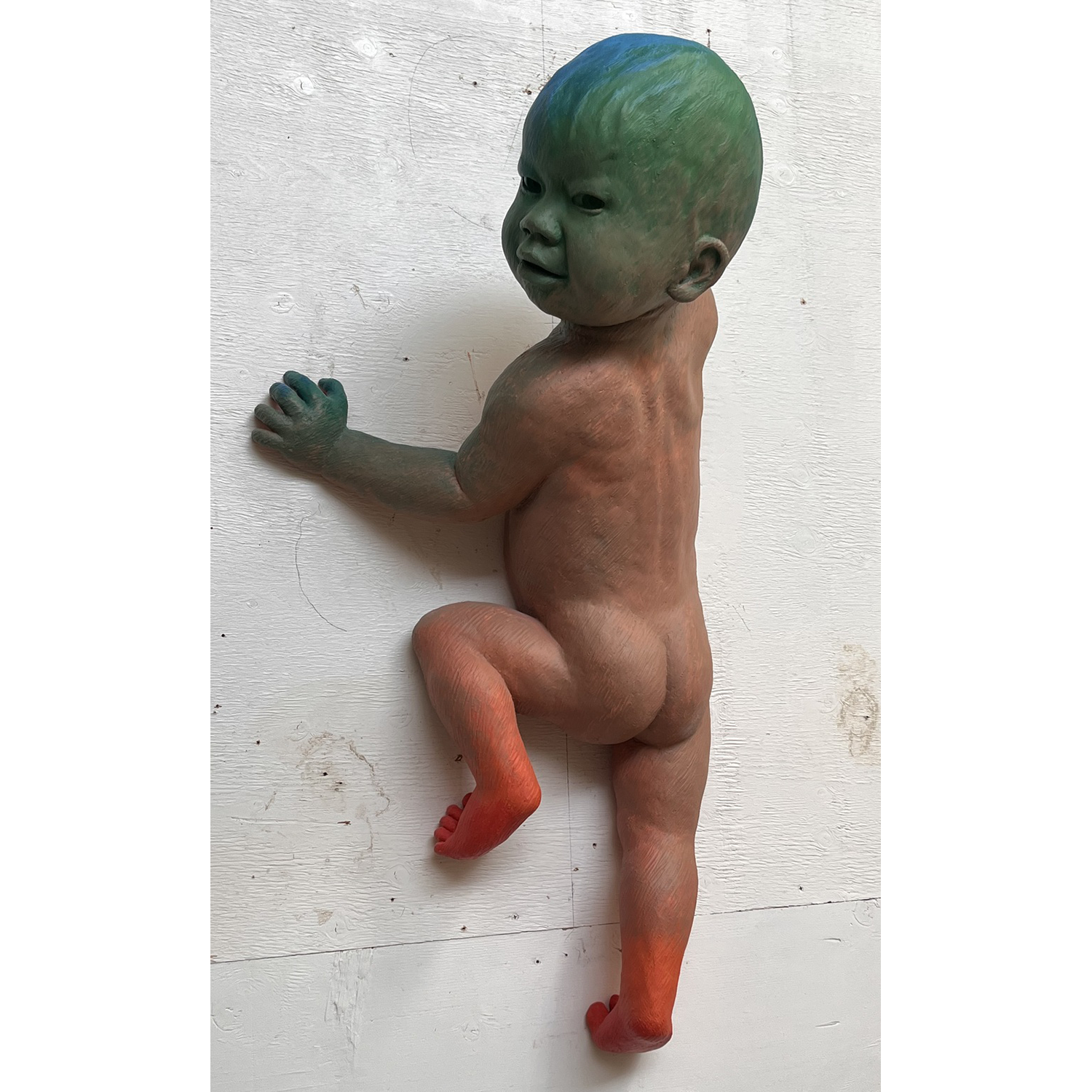 Scott Donahue
“Outta Here”, view 2
Forton gypsum, and fiberglass 
with pigment and paint, 
2026, 46˝ x 21˝ x 18˝