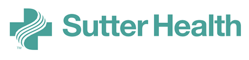 Sutter Health logo with a teal cross and the company name