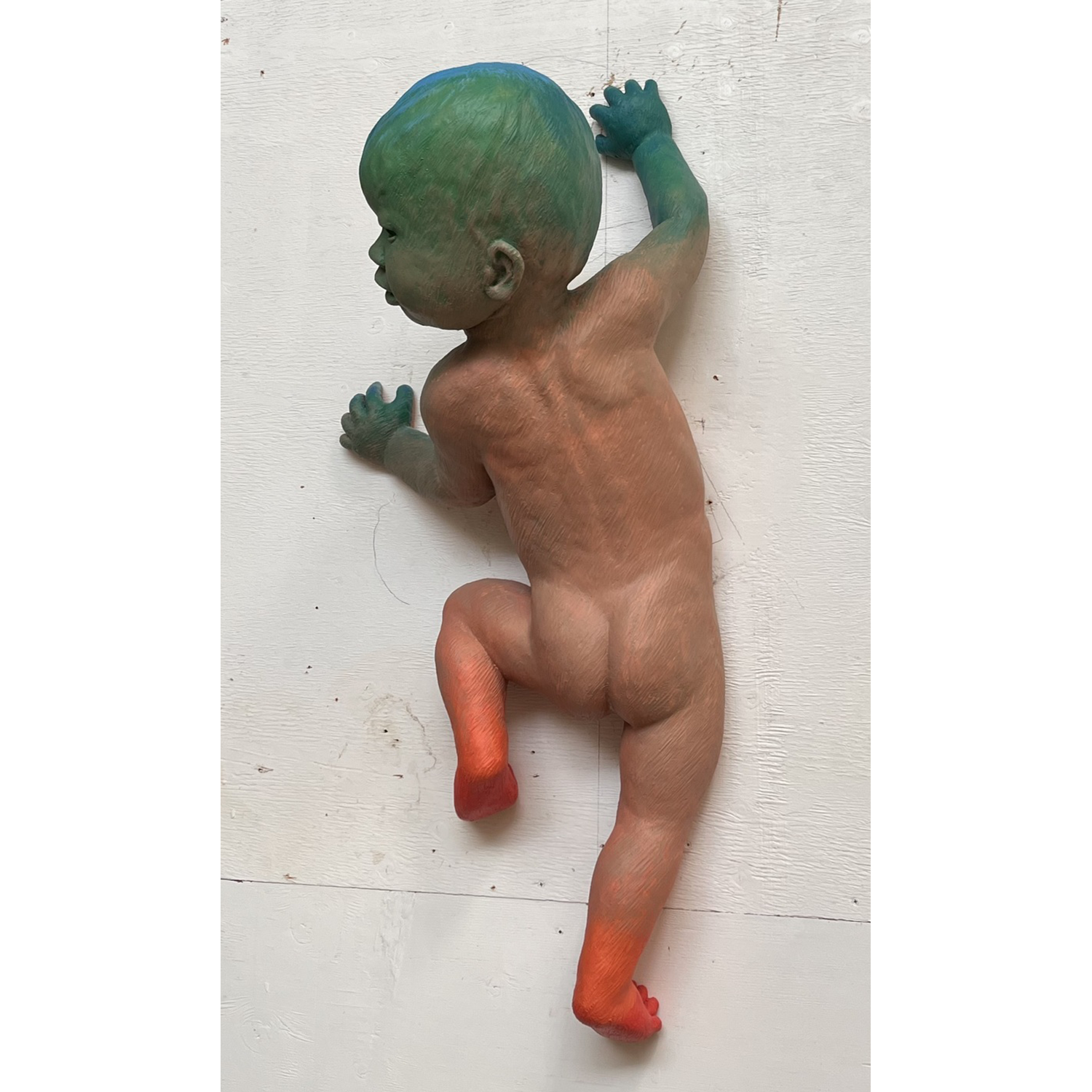 Scott Donahue
“Outta Here”, view 2
Forton gypsum, and fiberglass 
with pigment and paint, 
2026, 46˝ x 21˝ x 18˝